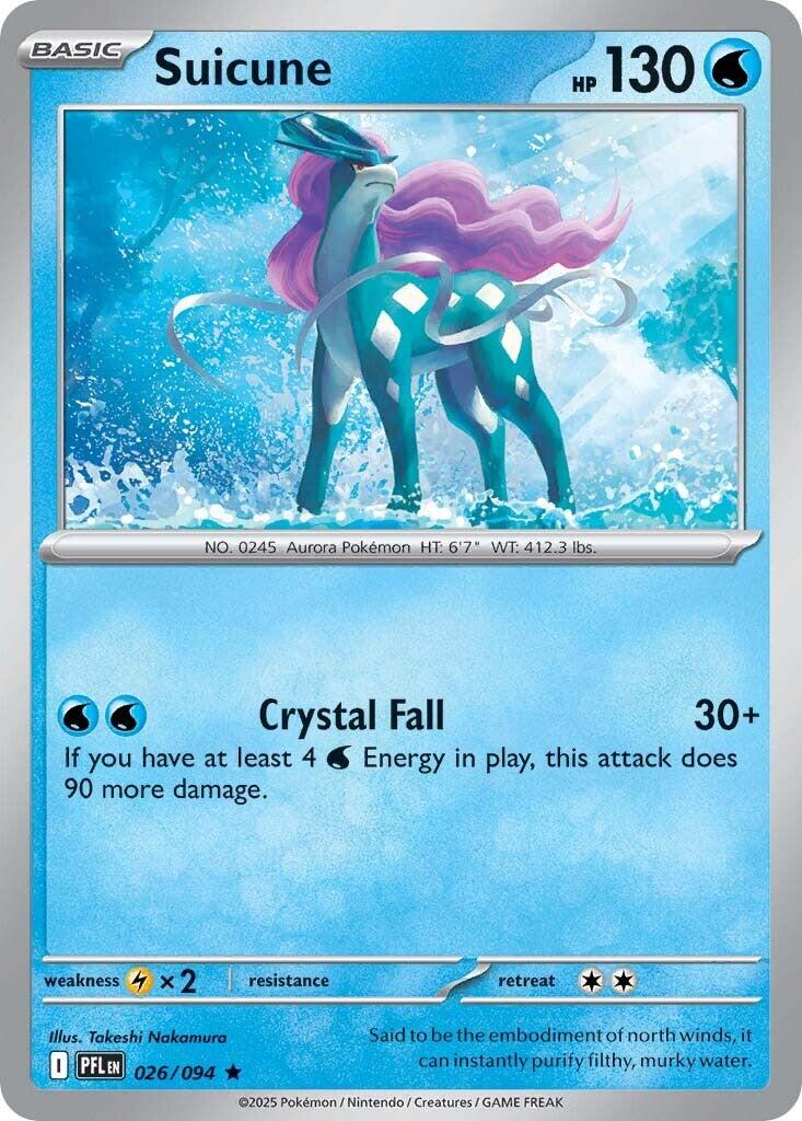 Phantasmal Flames Suicune Pokémon card